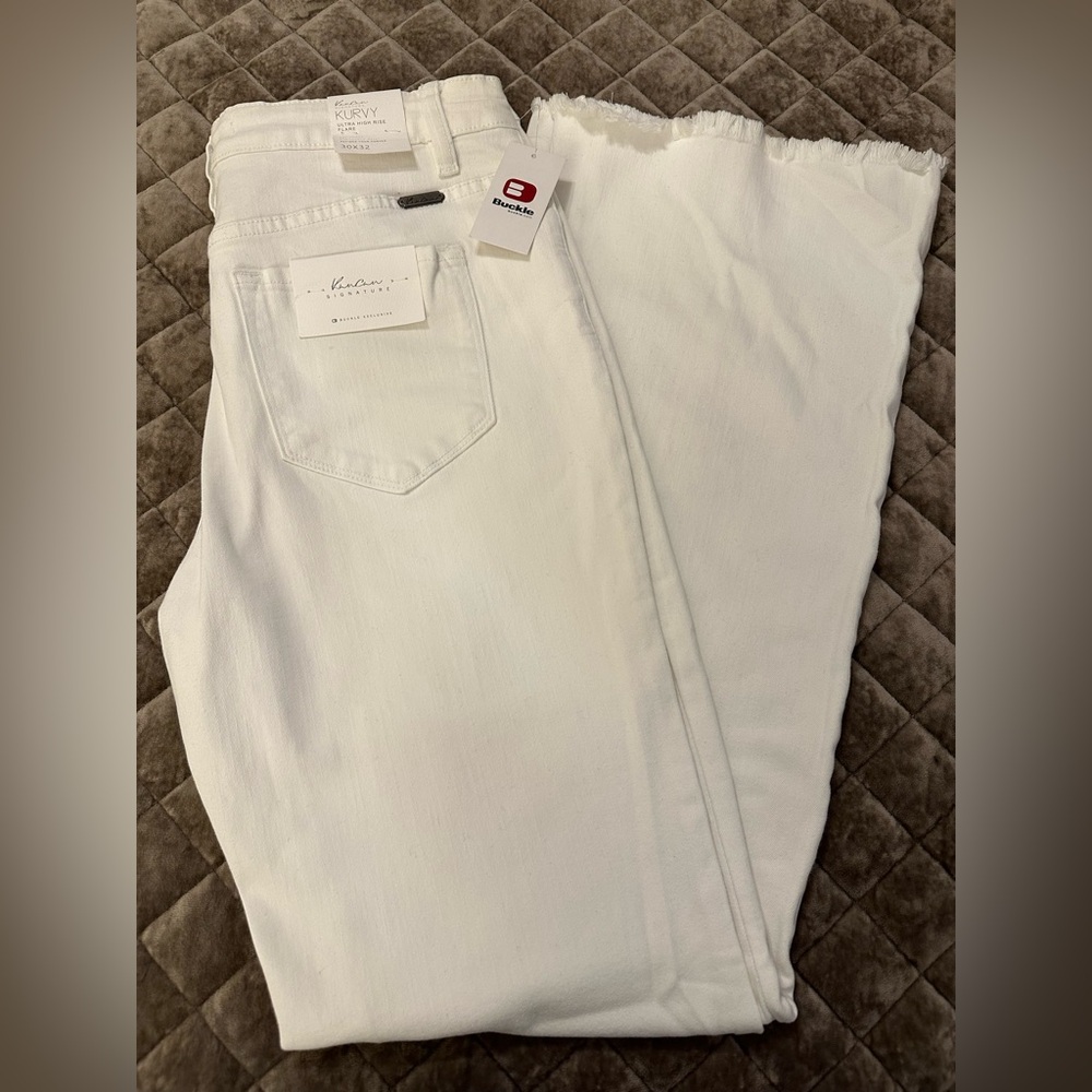 KanCan White Flare Jeans